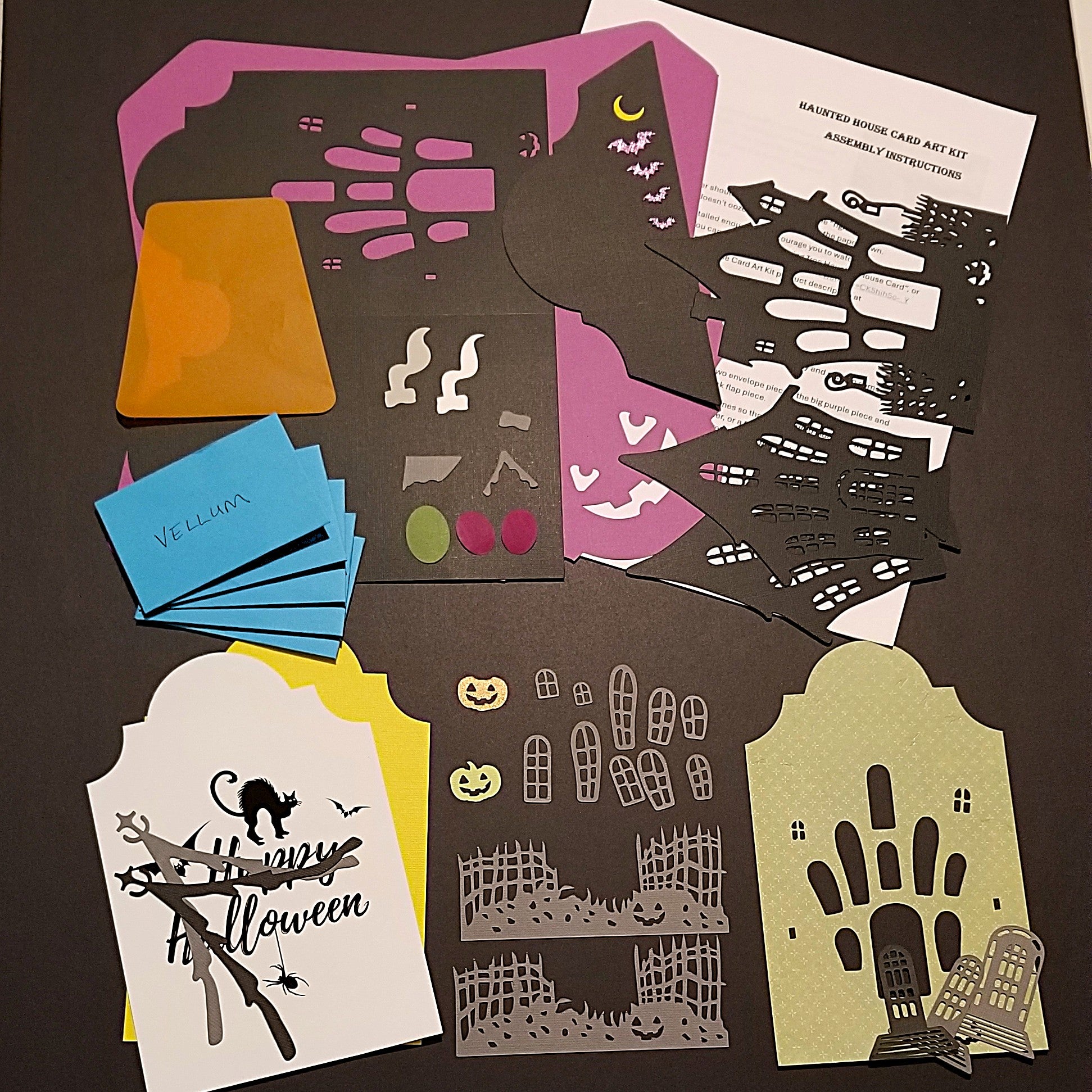 Haunted House Card Art Kit